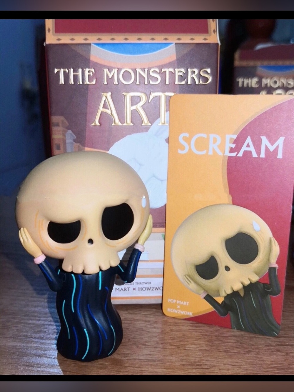 EXTREMELY RARE Pop Mart x How2Work The Monsters “SCREAM” Art Series